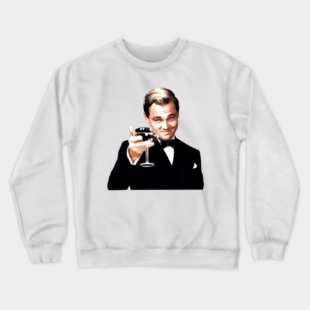 The Great Gatsby Leonardo Di Caprio Crewneck Sweatshirt by KrateMilk